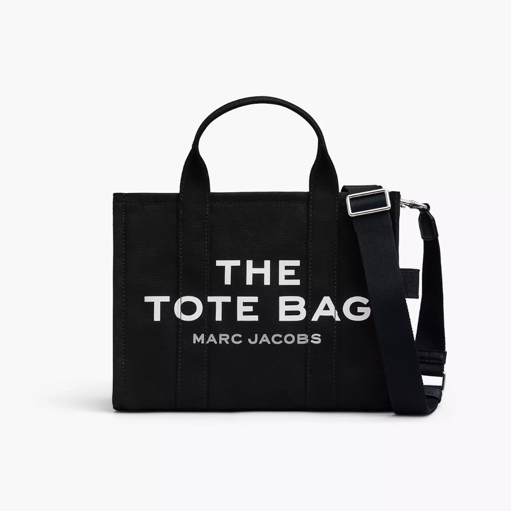 Travel Tote 
CANVAS MEDIUM TOTE BAG, Faded black
